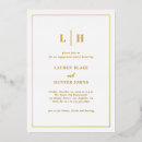 Search for gold foil border invitations Chic