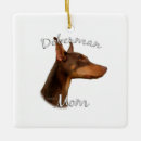 Search for red doberman christmas tree decorations Dog