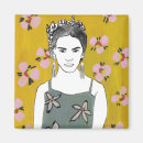 Search for artwork square magnets Woman