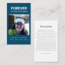 Search for in loving memory business cards Celebration of life