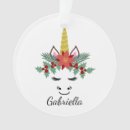 Search for eyelash christmas tree decorations Unicorn