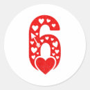 Search for number six stickers Matching