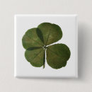 Search for 4 leaf clover square badges St patrick's day