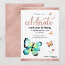 Search for rosegold invitations Butterflies