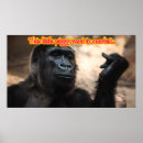 Search for funny monkey posters Animal