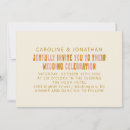 Search for 1960s wedding invitations Colourful