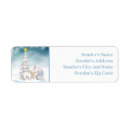 Search for polar bear return address labels Christmas tree