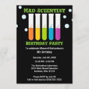 Search for mad scientist birthday invitations Science