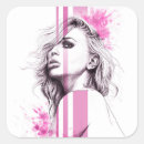 Search for fashion illustration stickers Modern