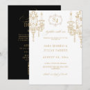 Search for black white gold wedding invitations Calligraphy