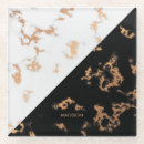 Search for black and white marble coasters Chic