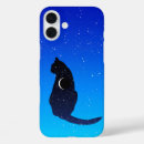 Search for cosmic cat iphone cases Night sky