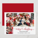Search for 4 photo christmas cards Red
