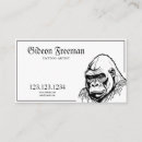 Search for ape business cards Gorilla