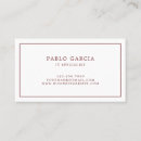 Search for traditional business cards Masculine