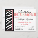 Search for zebra print party invitations Elegant