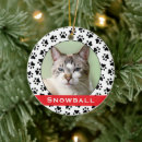 Search for black cat christmas tree decorations Red