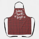 Search for red black plaid aprons Country rustic