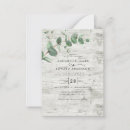 Search for wood wedding invitations Eucalyptus