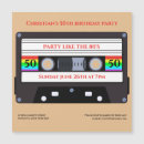 Search for vintage cassette tape invitations Unique