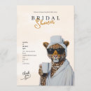 Search for leopard bridal shower invitations Wild
