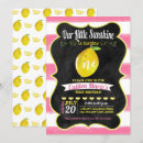 Search for lemonade birthday invitations Watercolor lemon