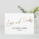 Search for gold thank you cards Typography
