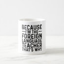 Search for foreign mugs Foreign language teacher
