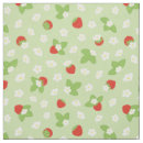 Search for red strawberries fabric Cute