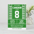 Search for football field birthday invitations Green