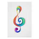 Search for treble clef posters Rainbow