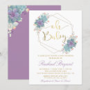 Search for purple gold baby shower invitations Gender neutral