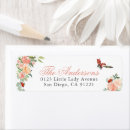 Search for lady bug return address labels Watercolor