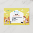 Search for pet and house sitting business cards Dogs