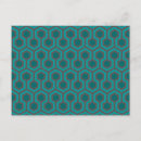 Search for turquoise pattern postcards Minimalist