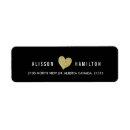 Search for girly glitter return address labels Gold