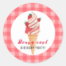 Search for kids ice cream stickers Strawberry