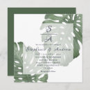 Search for monstera wedding invitations Simple