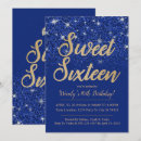 Search for sweet 16 invitations Blue