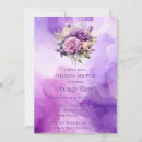 Search for purple shower wedding invitations Rose