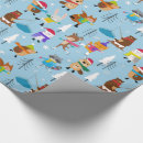 Search for woodland animals wrapping paper Winter