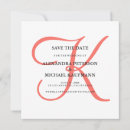 Search for coral wedding save the dates Simple