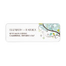 Search for blue rustic return address labels Pretty