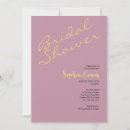 Search for dusty pink bridal shower invitations Gold
