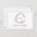 Search for monogram wedding rsvp cards Modern elegant