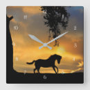 Search for oak clocks Horse