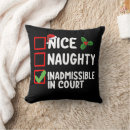 Search for naughty or nice cushions Xmas