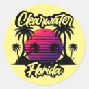 Search for clearwater florida stickers Retro sunset