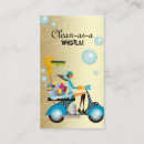 Search for cleaning girl business cards Cleaner