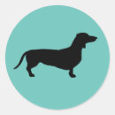 Search for dog silhouette stickers Dachshund